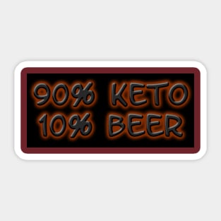 Keto Beer Sticker